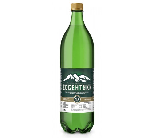 Вода минеральная газированная Ессентуки 1,5л