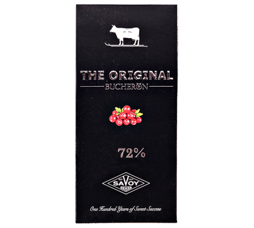 Шоколад горький с клюквой Бушерон 90гр