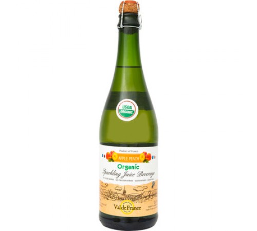 Напиток газированный Персик безалкогольный Val De France 0,75л