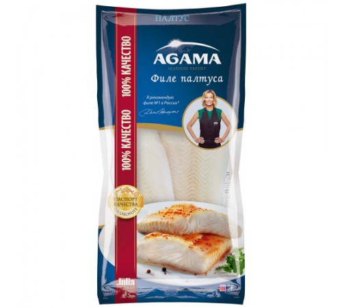 Палтус филе замороженный Агама 400 гр
