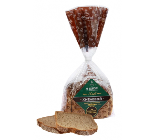 Хлеб Хмелевой бездрожжевой ржано-пшеничный 400гр На Вишневой
