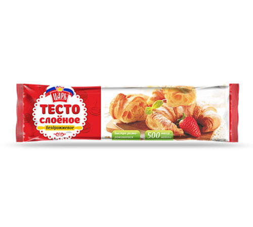 Тесто слоеное бездрожжевое Царь 500 гр
