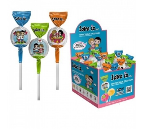 Карамель на палочке Лав из 17,5 гр