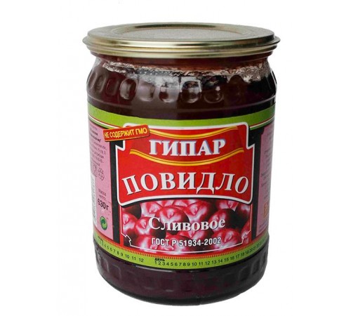Повидло сливовое Гипар 630г