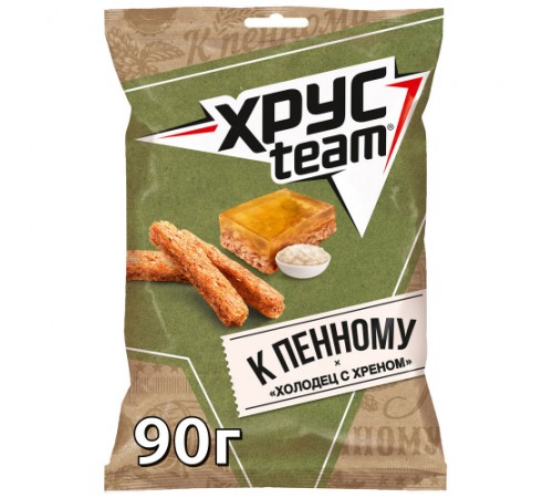 Сухарики К Пенному Холодец с хреном Хрустим 90г
