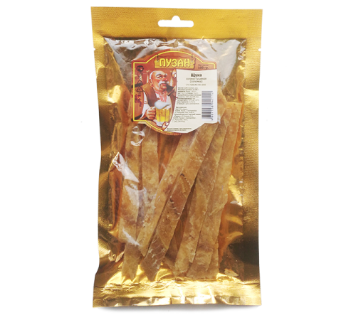 Рыба щука солено-сушеная соломка ПУЗАН 100г
