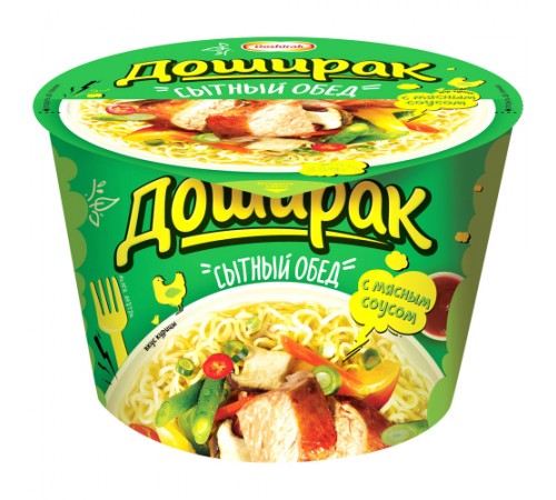 Лапша быстрого приготовления Сытный обед Курица Доширак 110г