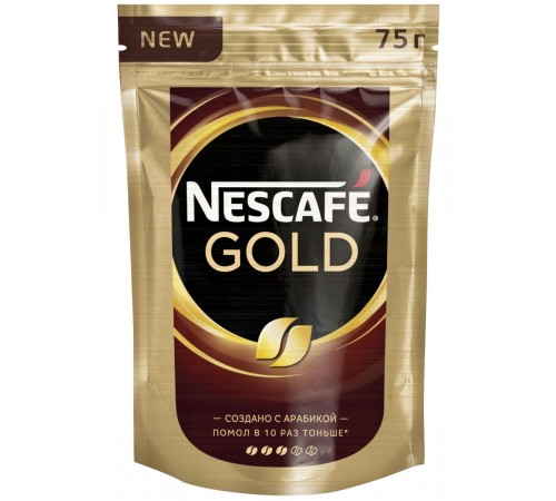 Кофе растворимый дой-пак Нескафе Голд 75г

