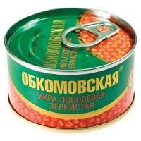 Икра лососевая ж/б Обкомовская 140г