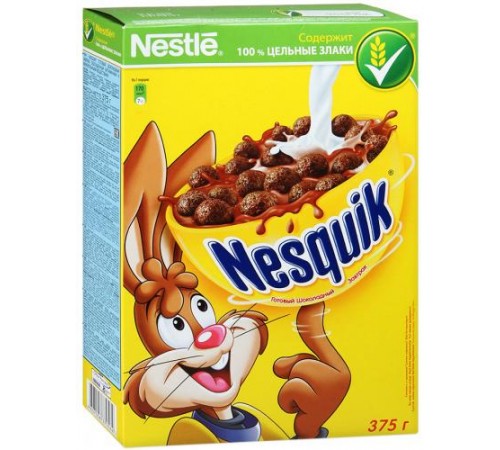 Готовый завтрак шарики НЕСТЛЕ НЕСКВИК 375г