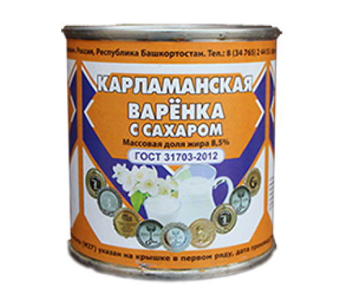 Варенка Карламанская с сахаром 8,5% 380 г
