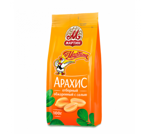 Арахис обжаренный с солью от Мартина 100гр