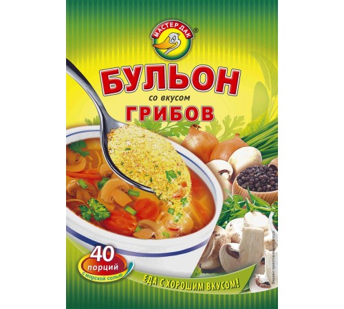 Бульон со вкусом грибов Мастер Дак 100г
