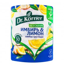 Хлебцы рисовые с имбирем и лимоном  Dr.Korner 100 гр