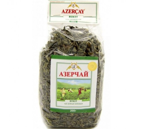 Чай зеленый листовой байховый Азерчай 200гр