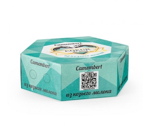 Сыр мягкий с плесенью Камамбер из козьего молока 180 г
