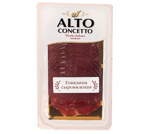 Говядина сыровяленая нарезка Alto concetto 100 гр
