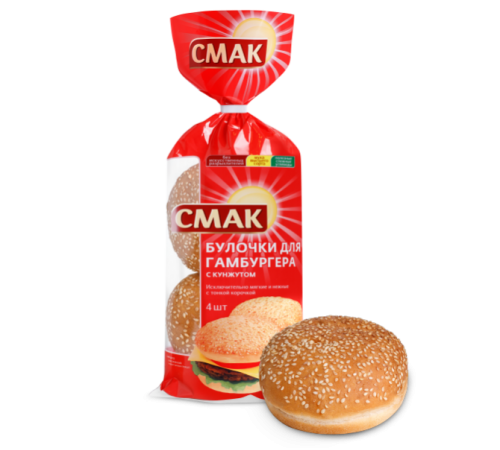 Булочка для гамбургера СМАК 240гр
