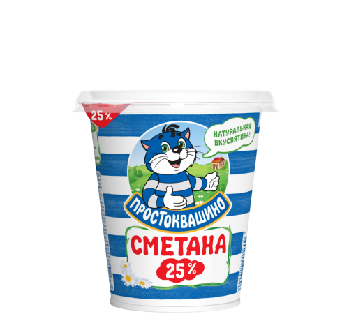 Сметана Простоквашино 180 гр 25%
