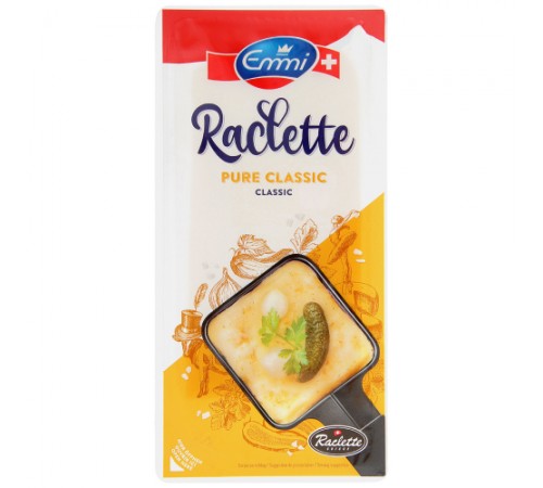 Сыр полутвердый Raclette классический нарезка Emmi 200 г 45%
