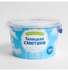 Сметана Облака термостатная Талицкая 180г 15%