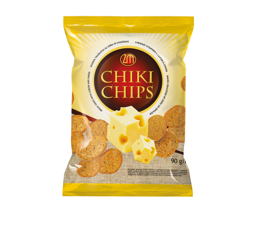 Сухарики с сыром и луком  Chiki Chips 90 гр
