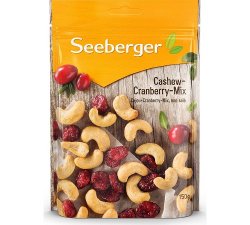 Смесь кешью и клюквы Зеебергер 150гр
