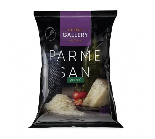 Сыр твердый Пармезан тертый гранулы Cheese Gallery 100г 38%
