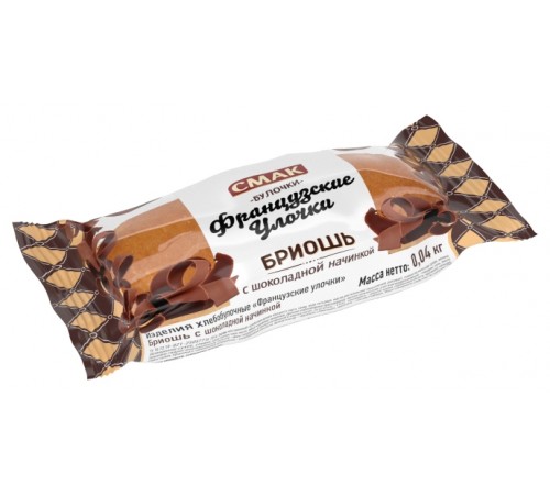 Бриошь с шоколадной начинкой  Смак 40гр

