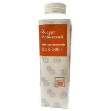 Йогурт питьевой Ананас-Апельсин Ирбитский 0,5 л 2,5%