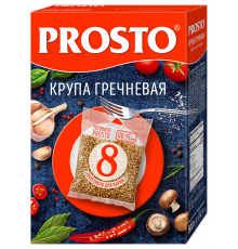 Крупа гречневая пакет д/варки (8шт) PROSTO 500г