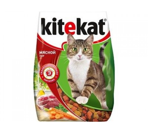 Корм для кошек Мясной пир сухой Китикет 350гр