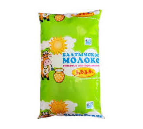 Молоко пастеризованное Балтымское 0,9л  3,2-3,8%
