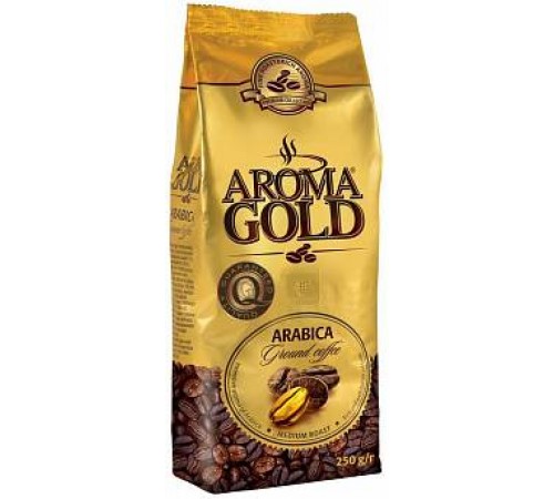 Кофе натуральный молотый Aroma Gold 250гр
