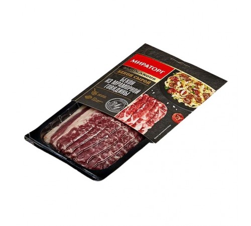 Бекон из мраморной говядины охлажденный Мираторг 190г
