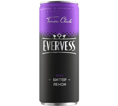 Напиток газ Тоник биттер лемон Эвервесс 0,33л