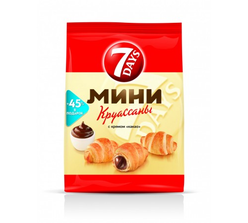 Круассаны Какао мини 7Дней 105 гр
