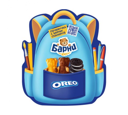 Пирожное бисквитное с печеньем Орео Барни 98гр