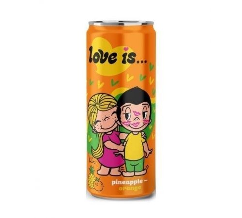 Напиток газированный Ананас апельсин Love is 0.33 мл