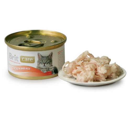 Корм для кошек Куриная грудка Brit 80 гр