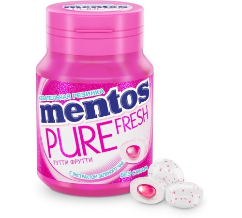 Резинка жевательная Тутти-Фрутти Ментос 54 гр
