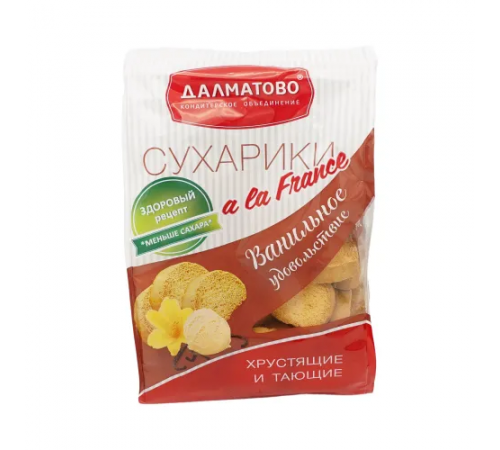 Сухарики Ванильное удовольствие Далматово 200гр