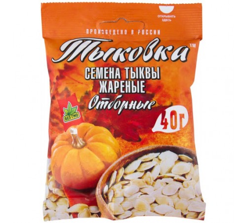 Семечки тыквенные 60гр Толк и Польза
