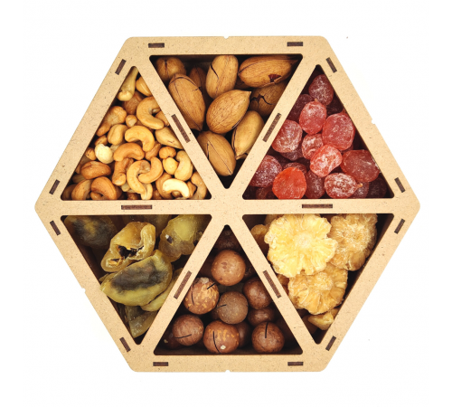 Набор подарочный орехи,цукаты 1шт
