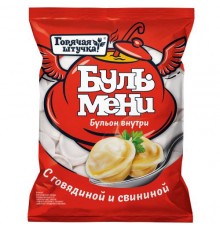 Пельмени Бульмени с говядиной и свининой 400гр Горячая штучка