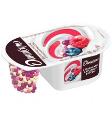 Творожок Фантазия с хрустящими шариками с ягодным вкусом Даниссимо 105 г 6.9%
