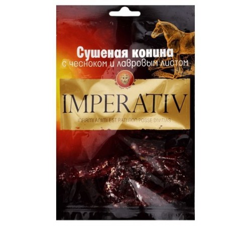 Конина сушеная с чесноком и лавровым листом Imperativ 30 гр
