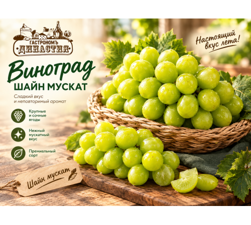 Виноград Шайн Мускат Китай