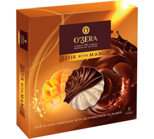 Зефир в шоколаде Манго Ozera 270гр