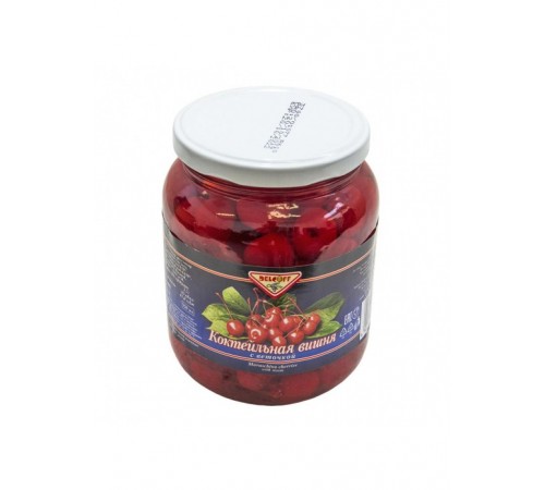 Вишня коктейльная с веточкой Делькофф 680гр